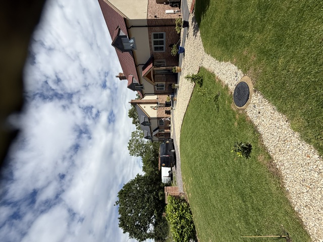Completed newbuild with landscaping
