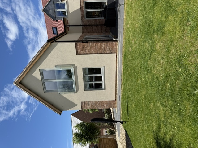 Newbuild front with juliet balcony